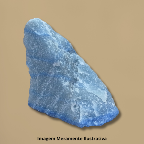 Quartzo Azul Bruto (364g) | A Pedra da Calma e do Foco  - Unidade